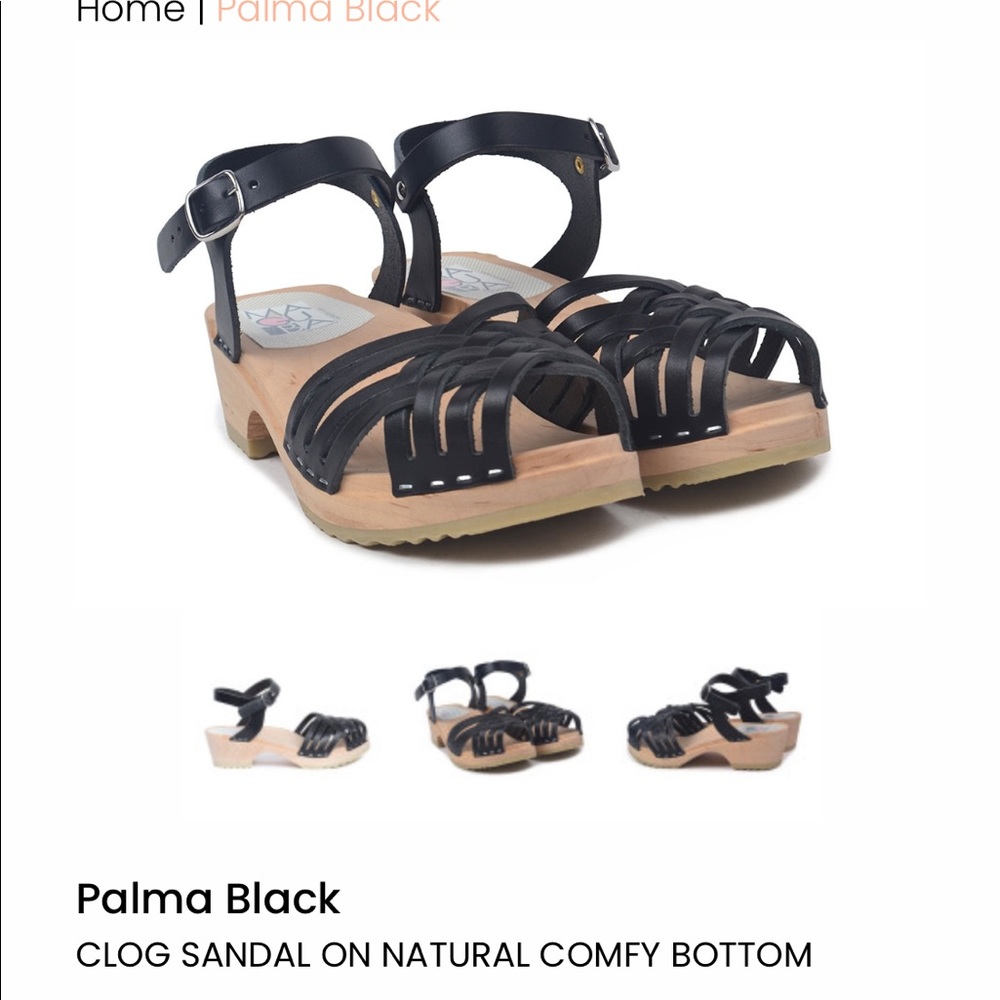 Maguba Palma Black clogs